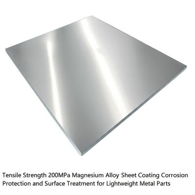 টান শক্তি 200 এমপিএ ম্যাগনেসিয়াম অ্যালোয় শীট লেপ হালকা ধাতব অংশের ক্ষয় প্রতিরোধ এবং পৃষ্ঠ চিকিত্সা